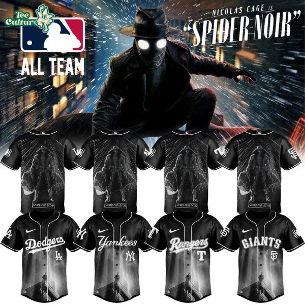 MLB All Teams x Spider-Man Noir 2026 Jersey