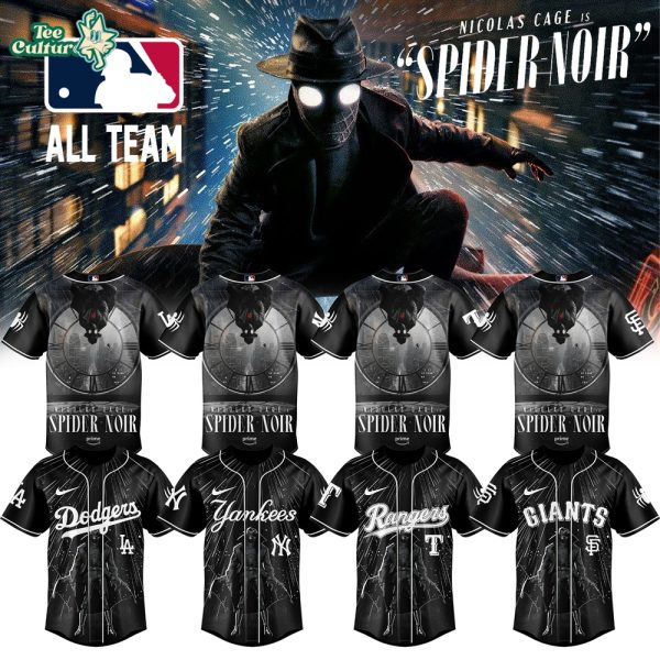 MLB All Teams x Spider-Man Noir 2026 Jersey V3