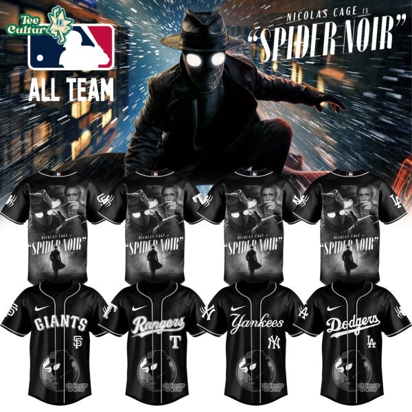 MLB All Teams x Spider-Man Noir 2026 Jersey V4