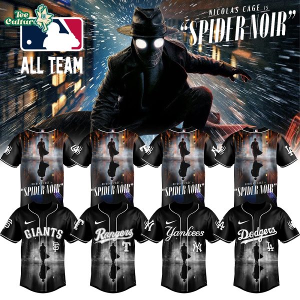 MLB All Teams x Spider-Man Noir 2026 Jersey V6