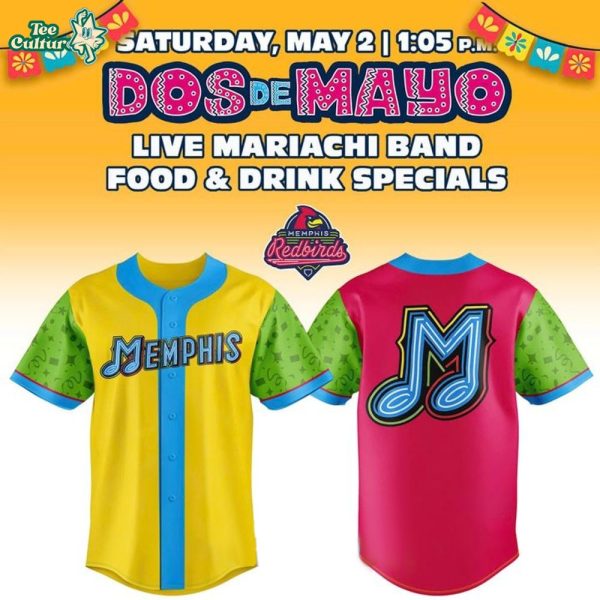 Memphis Redbirds Dos de Mayo Special Baseball Jersey