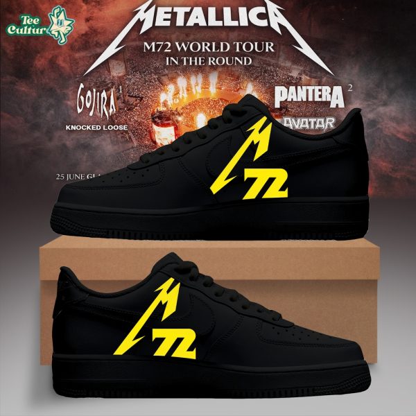 Metallica - M72 World Tour 'All Black' Special Air Force 1 Shoes