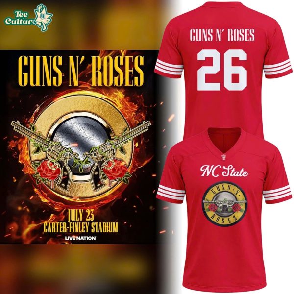 NC State Football x Guns N' Roses: World Tour 2026 Jersey - Limited Edition