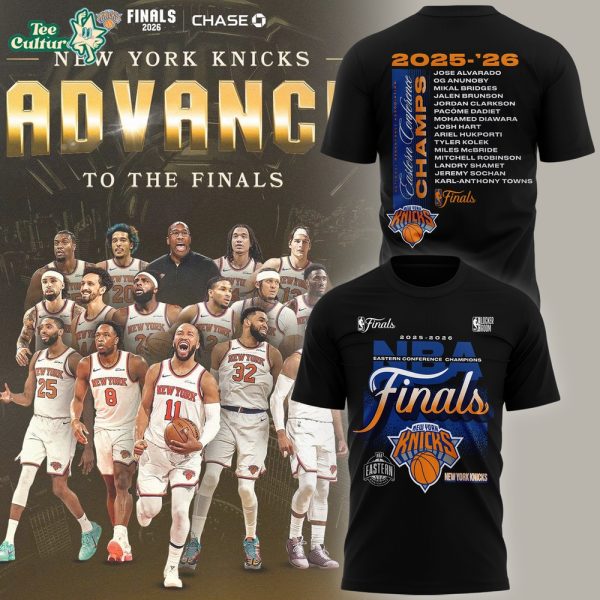 New York Knicks 2026 Eastern Conference Champions T-shirt V2