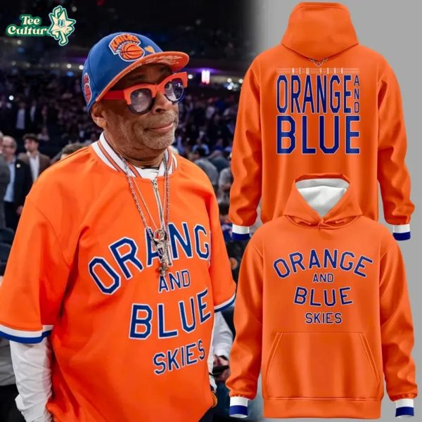 New York Knicks Orange & Blue Skies Special Edition Hoodie