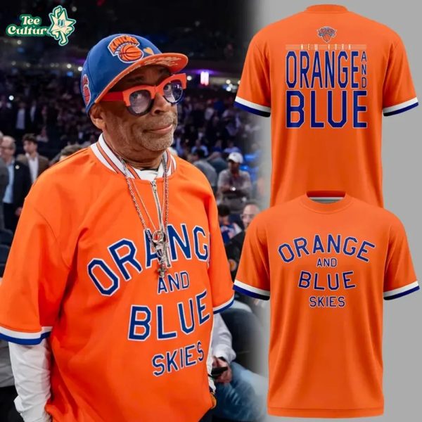 New York Knicks Orange & Blue Skies Special Edition Tshirt
