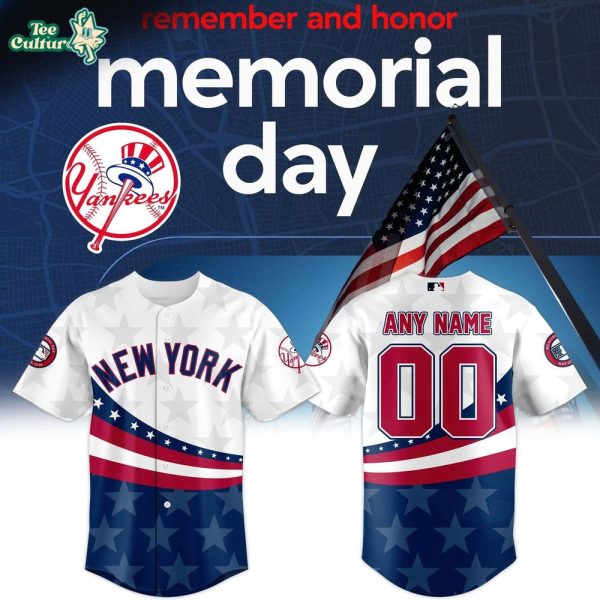 New York Yankees 2026 Memorial Day Custom Baseball Jersey