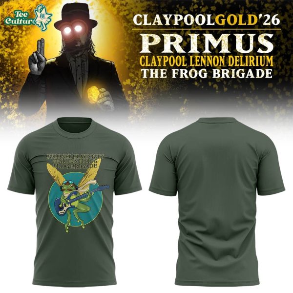 Primus Claypool Gold Tour 2026 'Frog Brigade' Shirt
