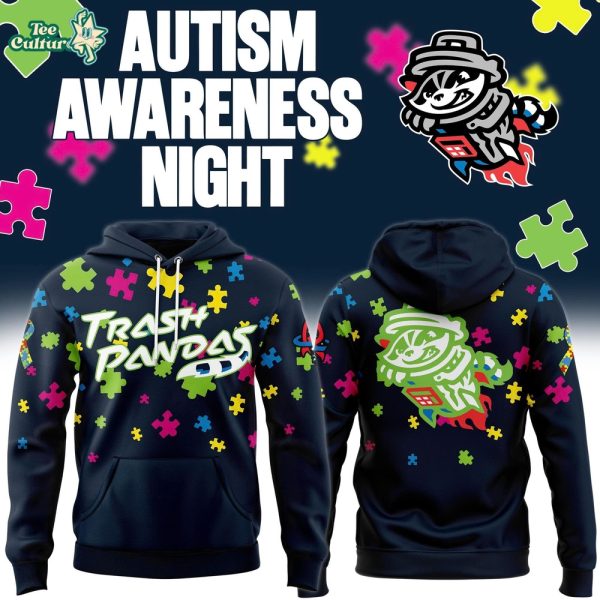 Rocket City Trash Pandas Autism Awareness Day Hoodie