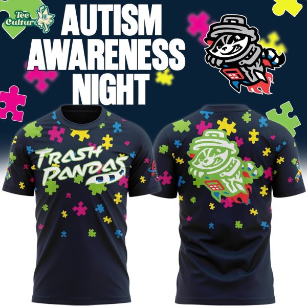 Rocket City Trash Pandas Autism Awareness Day T-Shirt