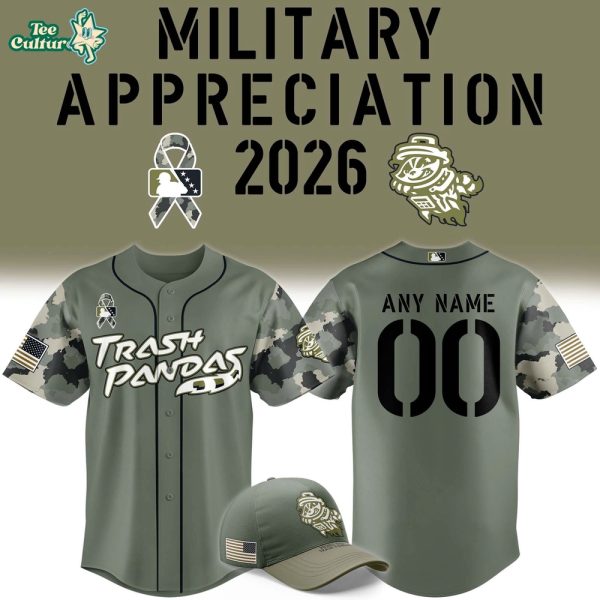 Rocket City Trash Pandas Military Appreciation Night 2026 Baseball Jersey