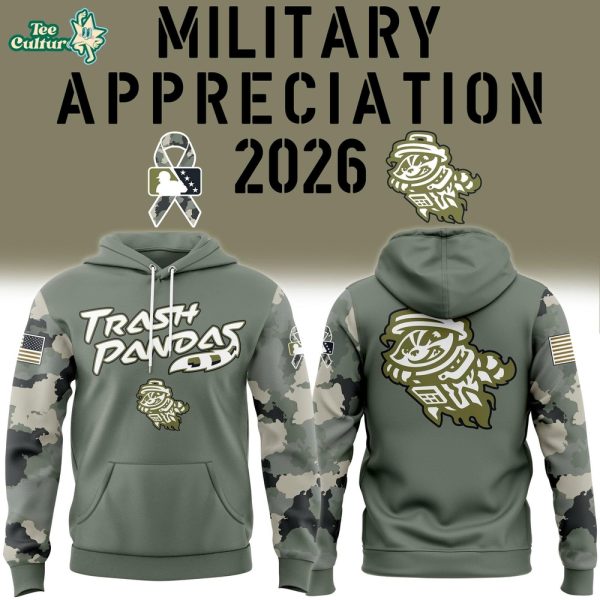 Rocket City Trash Pandas Military Appreciation Night 2026 Hoodie