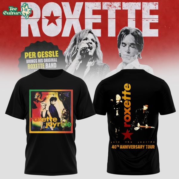 Roxette 40th Anniversary Tour 2026 Shirt