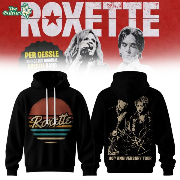 Roxette 40th Anniversary Tour 2026 Special Hoodie
