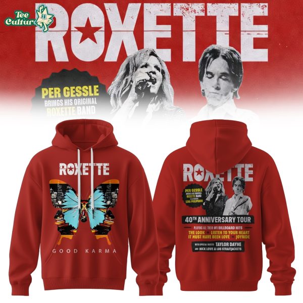 Roxette 40th Anniversary Tour 2026 Special Hoodie V3
