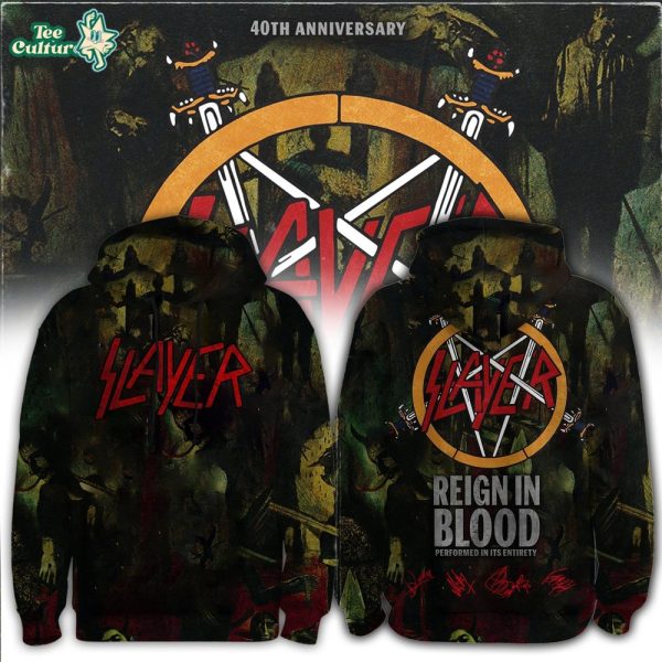SLAYER Reign in Blood 40th Anniversary Limited Edition Hoodie