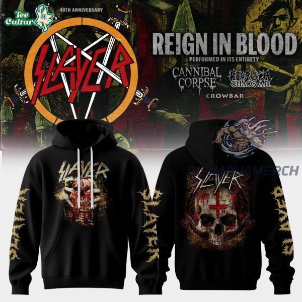 SLAYER Reign in Blood 40th Anniversary Limited Edition Hoodie V3