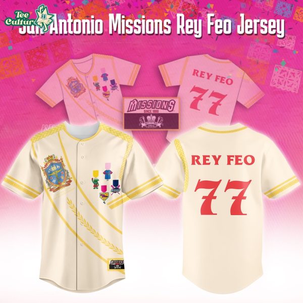 San Antonio Missions Rey Feo Special Baseball Jersey