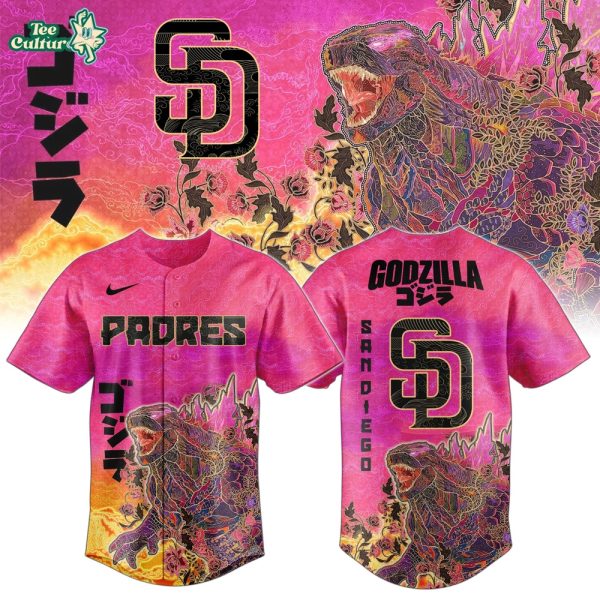 San Diego Padres x King of Monsters Batik Jersey