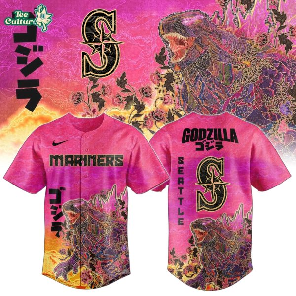 Seattle Mariners x King of Monsters Batik Jersey