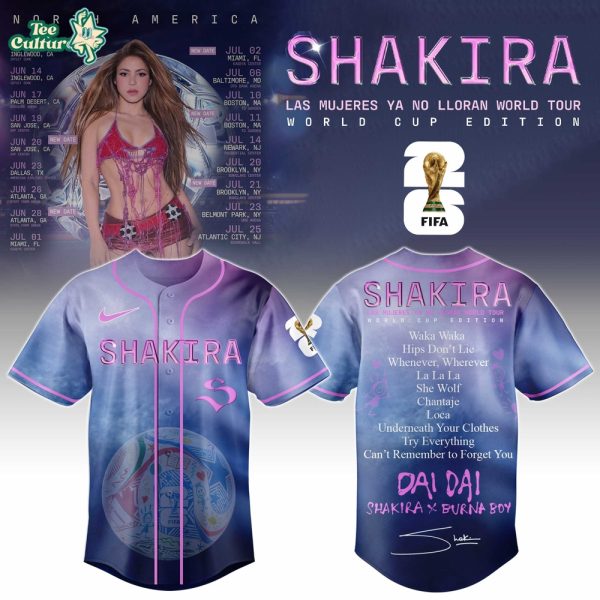 Shakira Special “Las Mujeres Ya No Lloran” Tour Limited Edition Jersey