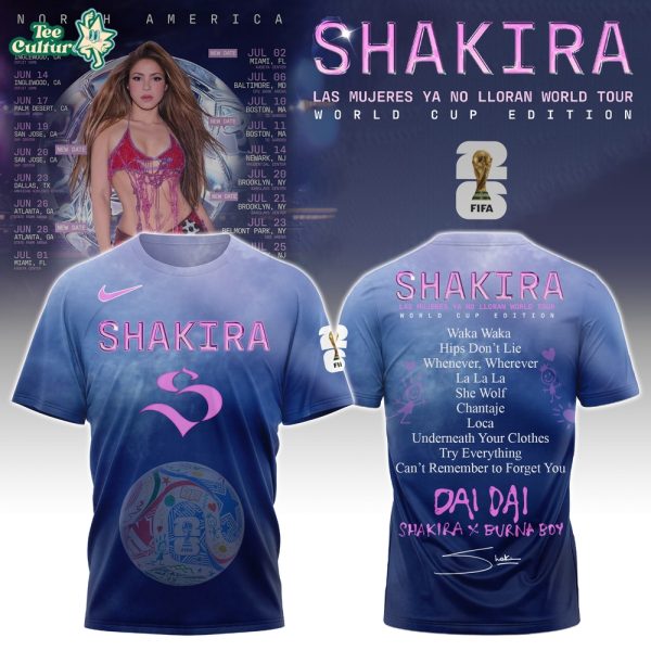 Shakira Special “Las Mujeres Ya No Lloran” Tour Limited Edition T.shirt #2