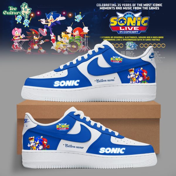 Sonic Live in Concert 2026 Celebrate 35 Years Custom Air Force 1 Shoes