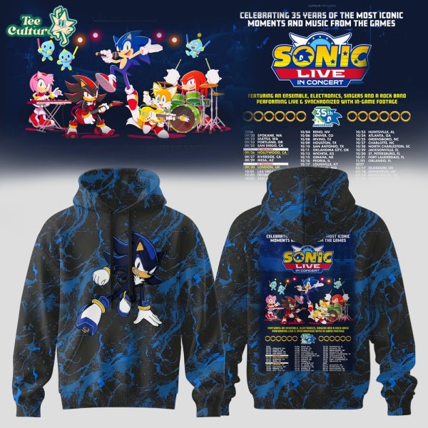 Sonic Live in Concert 2026 Celebrate 35 Years Hoodie