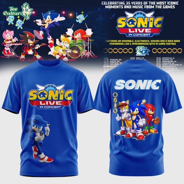 Sonic Live in Concert 2026 Celebrate 35 Years Shirt