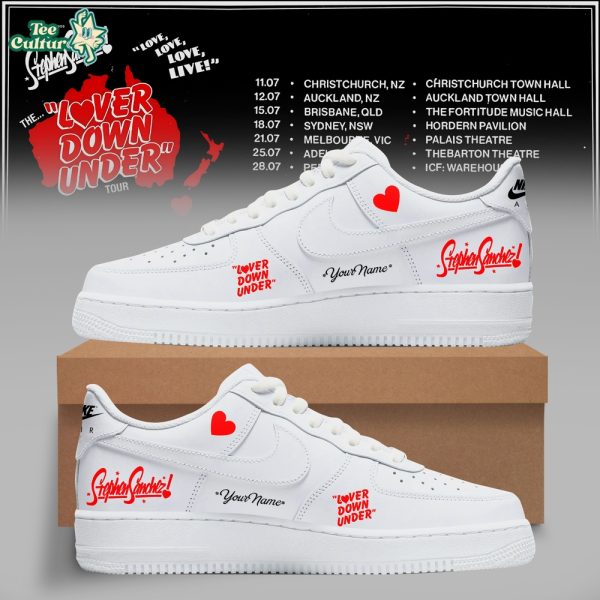 Stephen Sanchez The Lover Down Under Tour Custom Air Force 1
