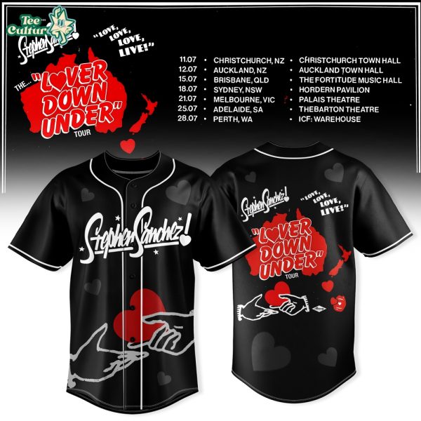 Stephen Sanchez The Lover Down Under Tour Special Baseball Jersey