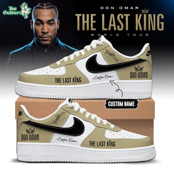 THE LAST KING WORLD TOUR 2026 Limited Edition Gold AF1 Sneakers