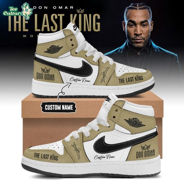 THE LAST KING WORLD TOUR 2026 Limited Edition Gold AJ1 Sneakers