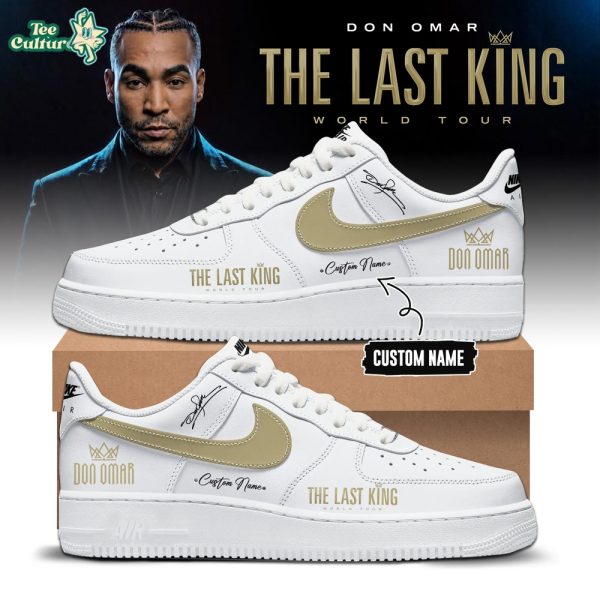 THE LAST KING WORLD TOUR 2026 Limited Edition White AF1 Sneakers