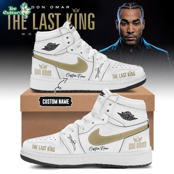 THE LAST KING WORLD TOUR 2026 Limited Edition White AJ1 Sneakers V2
