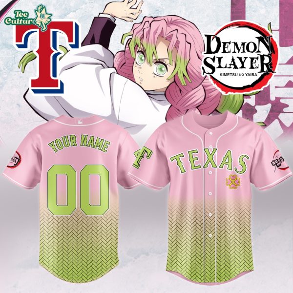 Texas Rangers Limited Edition Demon Slayer Jersey (Custom Name & Number)