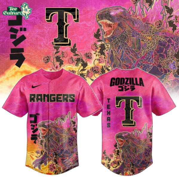 Texas Rangers x King of Monsters Batik Jersey