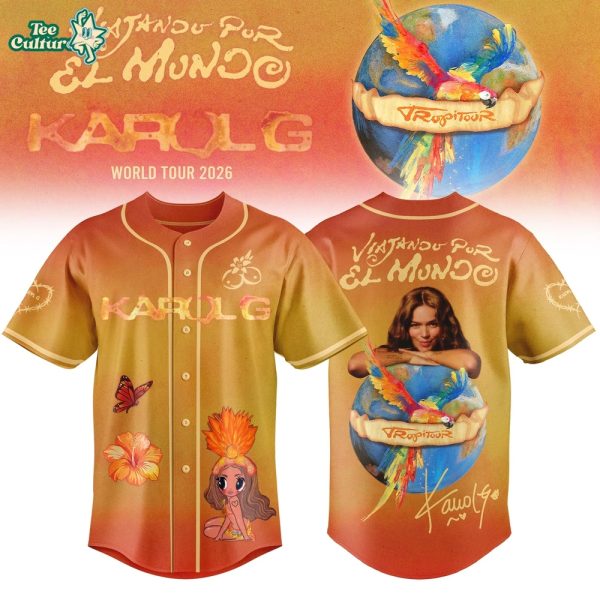 Viajando Por El Mundo Tropitour Jersey Limited Edition 2026 Orange