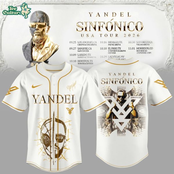 Yandel Sinfonico USA Tour 2026 Edition Baseball Jersey