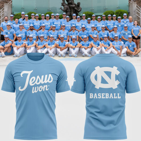 North Carolina Tar Heels Jesus Won 2026 Graphic T-Shirt
