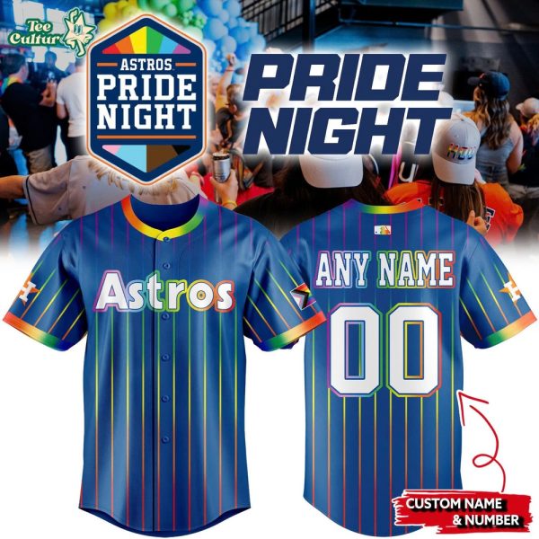 2026 Houston Astros Pride Night Jersey Custom Name And Number