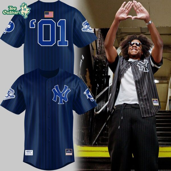 2026 JAŸ-Z30 Reasonable Doubt x New York Yankees Blueprint Baseball Jersey