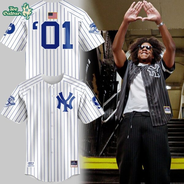2026 JAŸ-Z30 Reasonable Doubt x New York Yankees White Baseball Jersey
