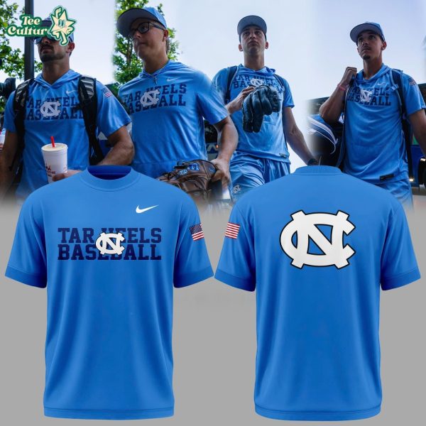 2026 North Carolina Tar Heels Baseball Blue T-Shirt