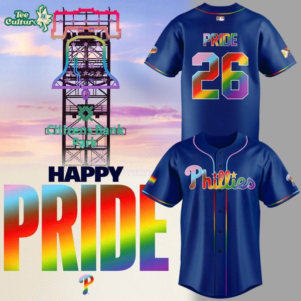 2026 Philadelphia Phillies Pride Night Jersey Custom Name/Number