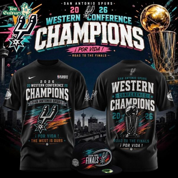 2026 San Antonio Spurs Western Conference Champions T-Shirt