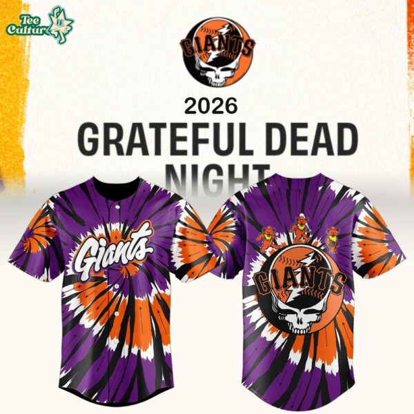 2026 San Francisco Giants Grateful Dead Night Limited Edition Baseball Jersey