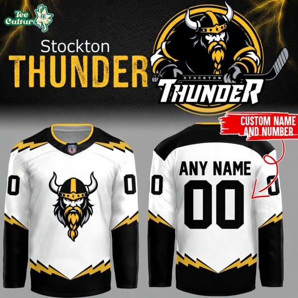 Adirondack Thunder x Stockton Thunder FPHL 2026 Custom Hockey Jersey