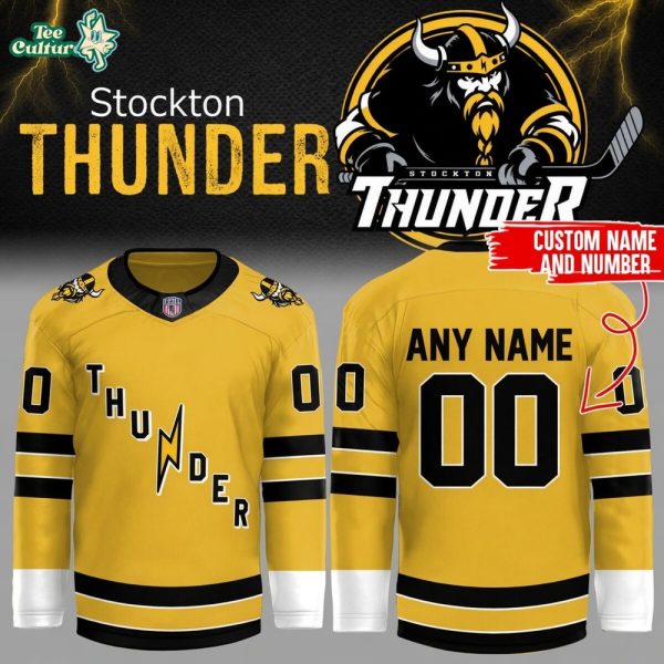 Adirondack Thunder x Stockton Thunder FPHL 2026 Custom Hockey Jersey V2