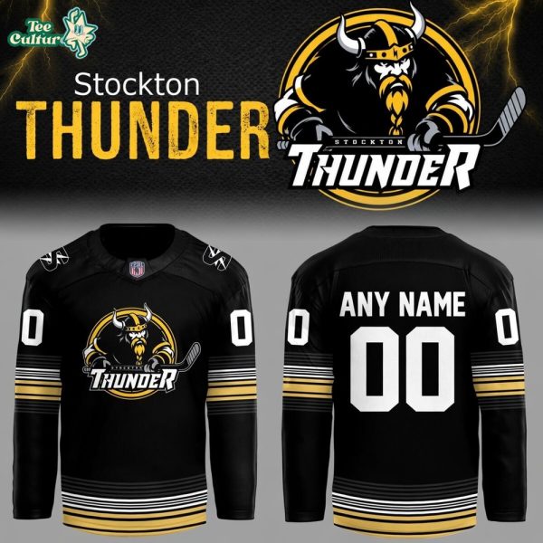 Adirondack Thunder x Stockton Thunder FPHL 2026 Custom Hockey Jersey V3